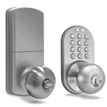 Milocks TKK-02SN Tkk-sn Digital Door Knob With Electronic Keypad, Satin. Fixed Price $176.99.