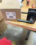Schlage F10 Lat 622 Cen Matteblack Passage Door Lever Contemporary Metal Square. Fixed Price $19.99.