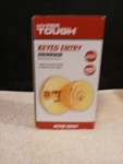 Hyper Tough Keyed Enter Doorknob Gold Brass Finish. Fixed Price $12.21.