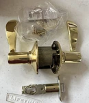 Schlage F40-ACC 605 Accent Privacy Bed/bath Door Lever Set Bright Brass. Fixed Price $18.95.