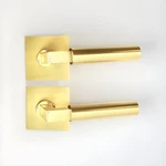 Emtek C5110HECUS4 Hercules Passage Door Lever Square Rosette- Satin Brass. Fixed Price $53.00.