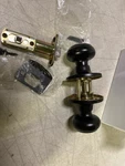 Miseno MLK4080BK Tuscora Shaker Door Knob Set With Round Rose - Matte Black. Fixed Price $12.76.