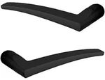 Baldwin L022190MR L022.MR Pair Of Estate Levers Minus Rosettes, Satin Black. Fixed Price $218.28.