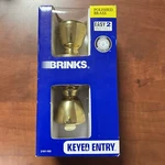 Brinks 2101-105 Keyed Entry Door Knob Tulip Polished Brass. Fixed Price $8.99.