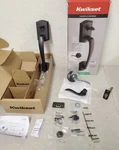 Kwikset Prescott Door Handleset Only With Tustin Venetian Bronze. Fixed Price $55.00.