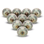 Gold Knobs For Cabinets Assorted Green Dresser Vintage Ceramic Door Kno.... Fixed Price $31.03.