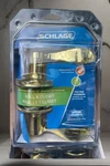 New Schlage Hall & Closet Door Lever Handle Bright Brass Finish F10 Acc 605. Fixed Price $24.42.
