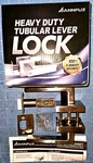 Annfuz Non-locking Satin Nickel Passage Door Handle Lockset Square Lever, Openbx. Fixed Price $16.99.