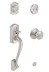 Schlage Camelot Dummy Door Handleset With Georgian Knob F93. Fixed Price $38.99.