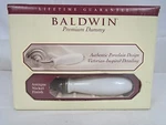 Baldwin Amelia Porcelain Half Dummy Lever Antique Nickel 5850.151.RDMRP 1252HW. Fixed Price $15.00.