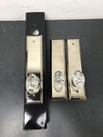 Grandeur Fifth Avenue Solid Brass Tall Plate Left Handed Privacy Door Knob Set -. Fixed Price $314.99.