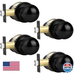 Probrico Hall Closet Door Knobs Matte Black Passage Handles Round Interior. Fixed Price $64.16.