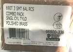 Kwikset 690T Brass Tylo Smartkey Single Cylinder Knobset & Deadbolt Combo Pack. Fixed Price $39.99.