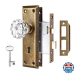 Toptotoo Mortise Lock Set Interior Door, Crystal Glass Knobs With And. Fixed Price $56.99.