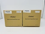 Ohuhu Wave Lever Keyed Door Knob With Lock & Set Of 2. Fixed Price $21.90.