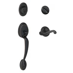 Door Handleset Single Cylinder Left Flair Lever Aged Bronze F60 Schlage. Fixed Price $259.99.