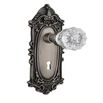 Nostalgic Warehouse Victorian Plate Keyhole Interior Crystal Door Knob. Fixed Price $64.99.