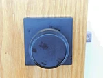 Schlage Bowery Passage Knob Collins Trim Matte Black F10GBWE622COL #8WK. Fixed Price $6.49.