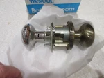 Vtg Weslock Lockset 610 "imp" Antique Brass/ Crome Locking Bed/bathroom Door. Fixed Price $11.99.