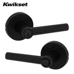 Kwikset Milan Lever Round Rose 740-KEYED Entry Matte Black Smartkey Grade 2. Fixed Price $52.88.