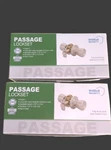 Lot Of 2 Passage Doorknob Satin Nickel Adjustable Backset Tulip Style. Free Ship. Fixed Price $7.00.