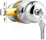 Probrico Polished Chrome Keyed Entry Door Knob, 1 Pack,. Fixed Price $28.59.