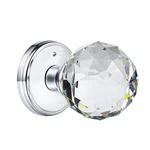 Clctk Glass Door Knobs Interior Lock Polished Chrome Crystal Privacy Round. Fixed Price $53.78.