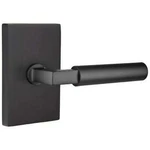 Emtek Hercules Right Handed Passage Door Lever Set Rectangular Rose, Flat Black. Fixed Price $92.99.