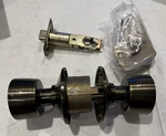 Schlage #F10 Bel 609 Hall And Closet Knob Antique Brass. Fixed Price $9.95.