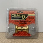 Vintage Tru-bolt Glass Crystal Door Set 221-7244 Hardware Nos. Fixed Price $21.24.