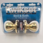 Nip Vintage Kwikset Bed & Bath Door Knob 300 Polished Brass. Fixed Price $18.72.