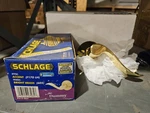 Schlage Accent Dummy Door Knob Bright Brass F170 Lh 605. Fixed Price $15.00.