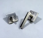 Kwikset 971HFLSQT-15 Halifax Lever Interior Pack With Square Rose Satin Nickel. Fixed Price $27.05.