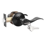 Probrico Matte Black Front Entry Lock Set Privacy Passage Door Levers Deadbolt. Fixed Price $27.71.