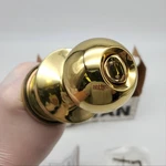 Kwikset Door Knob Polished Brass US3 Privacy Lock Titan 730CA Bs Nos. Fixed Price $35.59.