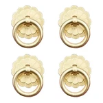 4PCS Antique Brass Ring Pulls Handle Kitchen Cabinets Wardrobe Drawer Vintage.... Fixed Price $13.91.