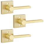 Ehomeware 3 Pack Gold Dummy Door Handle Heavy Duty Single Sided Lever Non-t. Fixed Price $77.32.