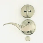 Schlage F59AVA619RH Inside Handle Satin Nickel Avanti Lever W/tiny Blem. Fixed Price $29.99.