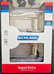Schlage Sacramento Satin Nickel Keyed Entry Door Handle. Fixed Price $36.89.