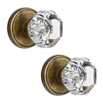 Clctk Crystal Glass Dummy Door Knob, Closet Bifold Handles, Non-turning, 2-PACK. Fixed Price $59.48.