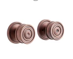 Signature Hardware Kennice Solid Brass Passage Door Knob Set Oil Rubbed Bronze. Fixed Price $53.55.