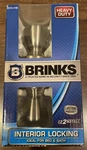 New Brinks Interior Locking Door Knob, Satin Nickel Bed & Bath Tulip 2111-119. Fixed Price $17.99.