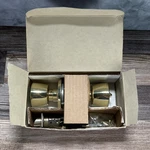 Vintage Weiser Beverly Entry Door Knob Set Polished Brass Keyed With Keys. Fixed Price $22.00.