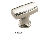 Amerock Highland Ridge 1-3/8-IN Polished Nickel Bar Cabinet Knob 6 Pack. Fixed Price $39.99.