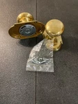 Emtek 8058PUS7 Providence Dummy Door Knob Set, Type Rose, Classic Brass - Fren. Fixed Price $128.99.