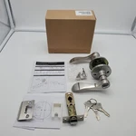 Probrico 10 Pack Keyed Alike Entry Levers Wave Style Satin Nickel Locksets. Fixed Price $13.46.