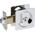 Pocket Door Lock Polished Chrome Keyed Entry Flush Mount Sliding Set. Fixed Price $39.80.