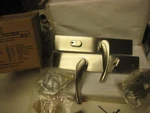 Emtek 8442-US15 Triton Satin Nickel 2" X 10" Modern Rectangular Right Hand Keys. Fixed Price $129.99.