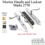 Marks Usa 2750 Thinline Mortise Lever Lock Set Single Cylinder Thumbturn 1" Bs. Fixed Price $190.60.