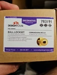 Design House 783191 Brass Ball Series Dummy Fits Doors 1-3/8" To 1-3/4" Thick. Fixed Price $19.50.